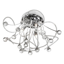 Dainolite LYR-163FH-PC - 3LT Crystal Flush-Mount Fixture