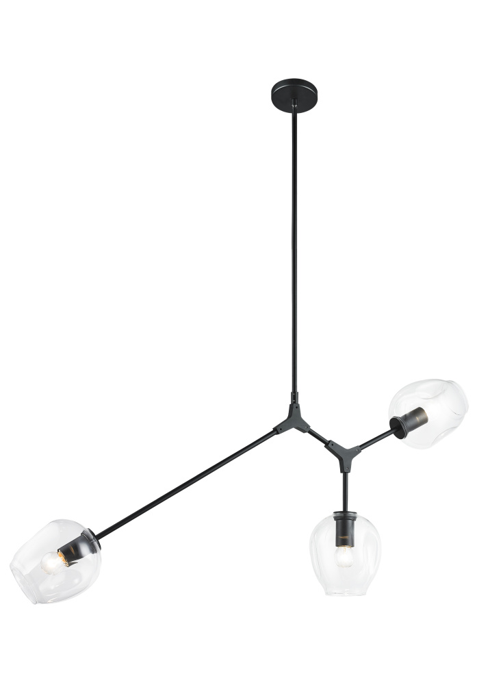 Cherry Blossoms Black Chandelier
