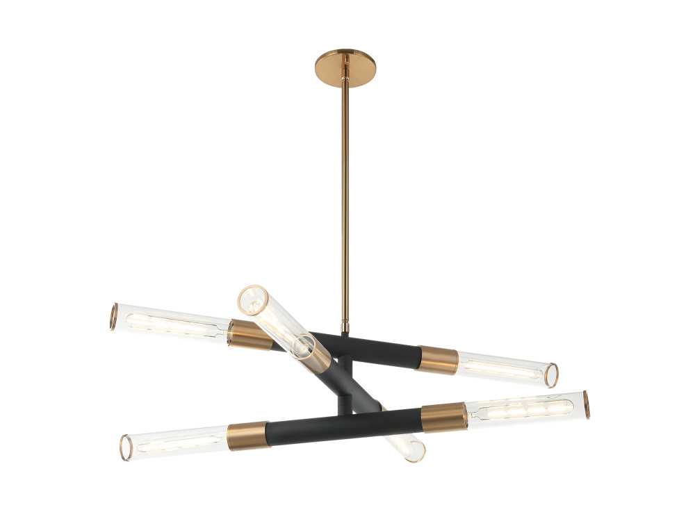 Tubo Aged Gold Brass Pendant
