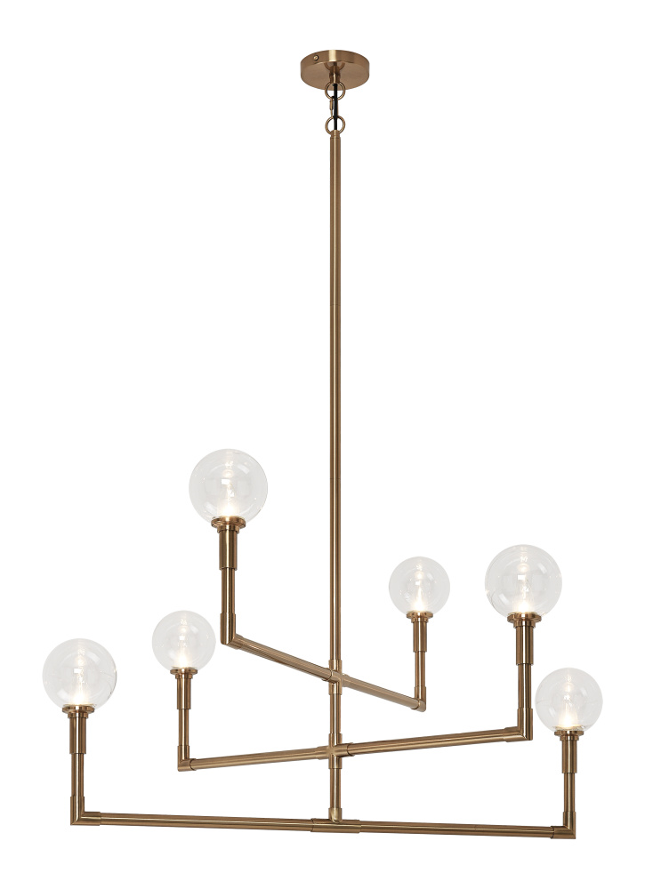 Candlestix Aged Gold Brass Chandelier