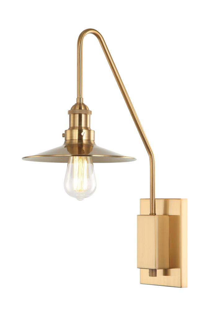 Bingrahm Aged Gold Brass Wall Sconce