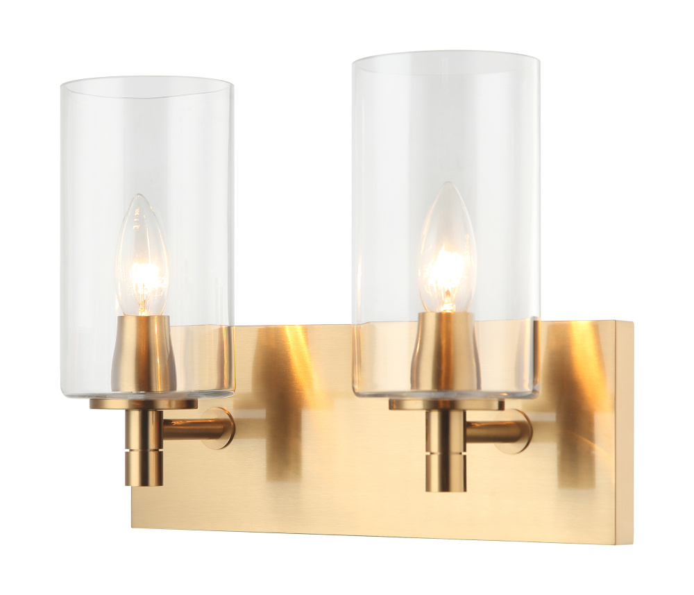 Candela Aged Gold Brass Wall Sconce