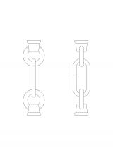 Generation Lighting 9122-778 - Replacement Chain Link and Loop in Brushed Oil Rubbed Bronze
