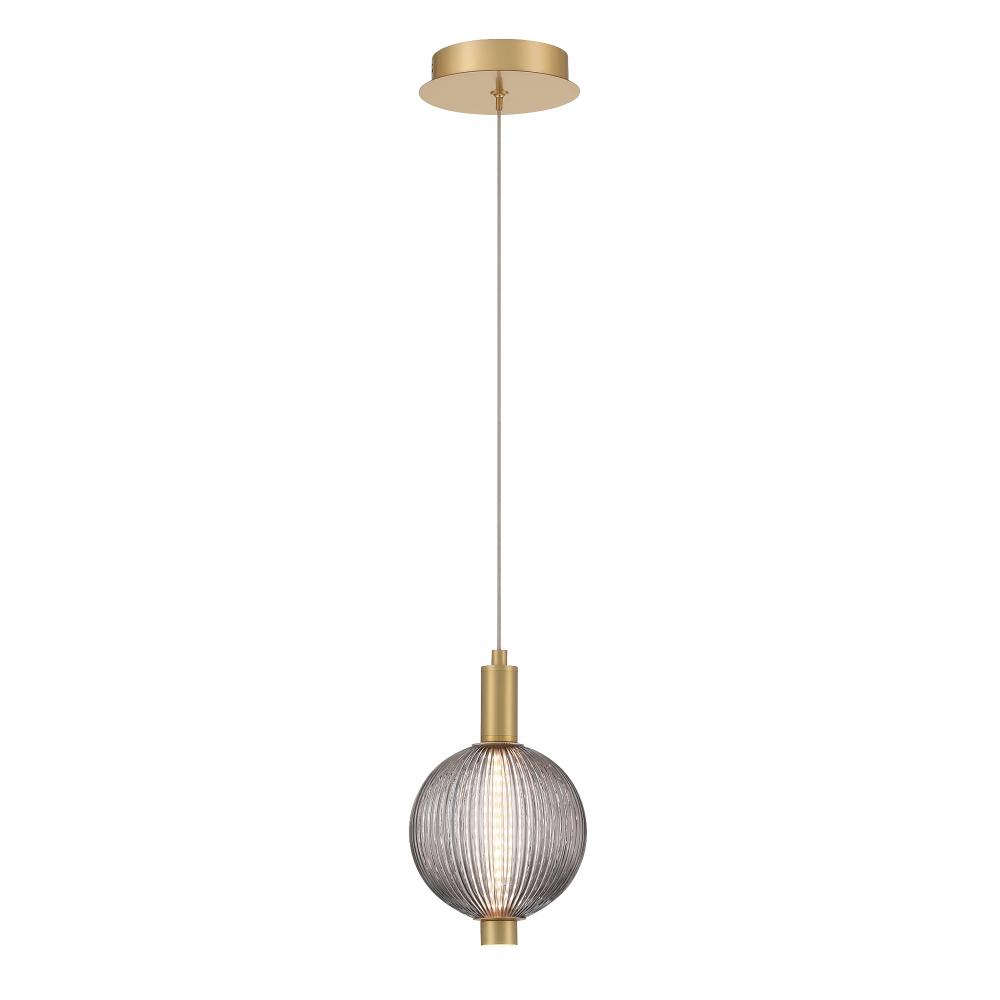 Palmas 10" LED Pendant In Gold