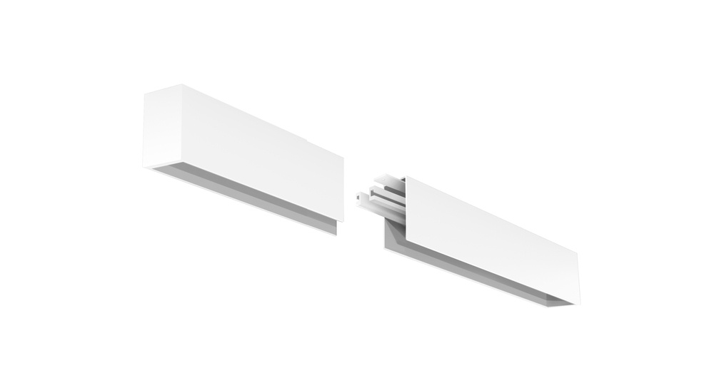 4' LED Linear Surface Mount Extension Kit, 2" Wide, 3500K, White
