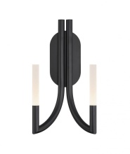 Eurofase 49009-033 - Olette-Wall Sconce-2Lt-17In-BK-Fr
