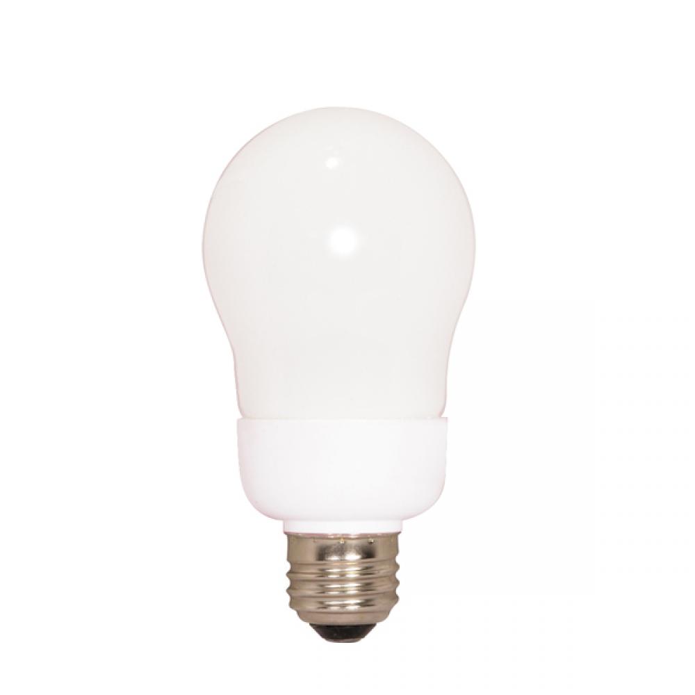 11 Watt; A19 Compact Fluorescent; 5000K; 82 CRI; Medium base; 120 Volt