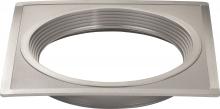 Satco Products Inc. S9527 - Freedom Square 4" Trim Option For 4" Base Unit; Brushed Nickel Finish