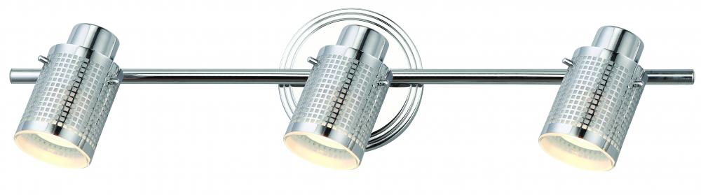 Anita, IT477A03CH10, 3 Lt Track Light, Frosted Glass, 50W GU10, Easy Connect Included