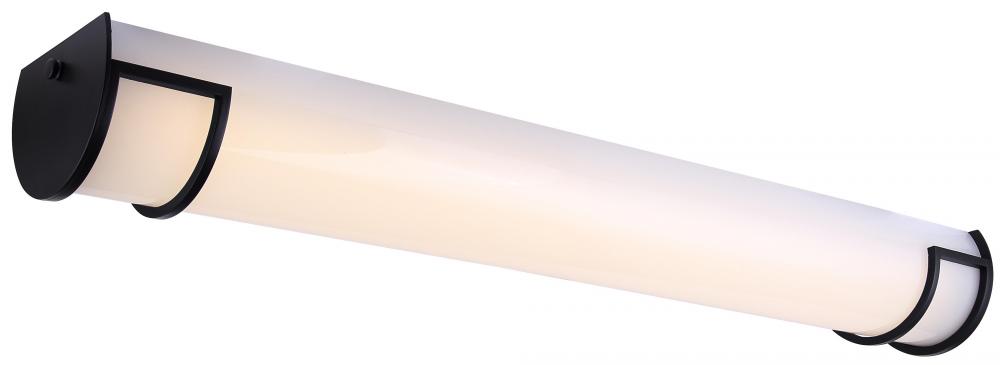 36.75 Inch Black LED Vanity Light