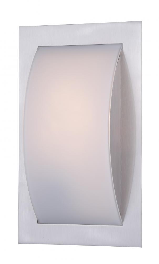 RIWL1 BPT, 1 Lt Wall Sconce, Frost Glass, 60W Type A, 6 .75 IN W x 11 .5 IN H x 3 .75 IN D