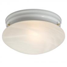 Galaxy Lighting 810310WH - Flush Mount - White w/ Marbled Glass