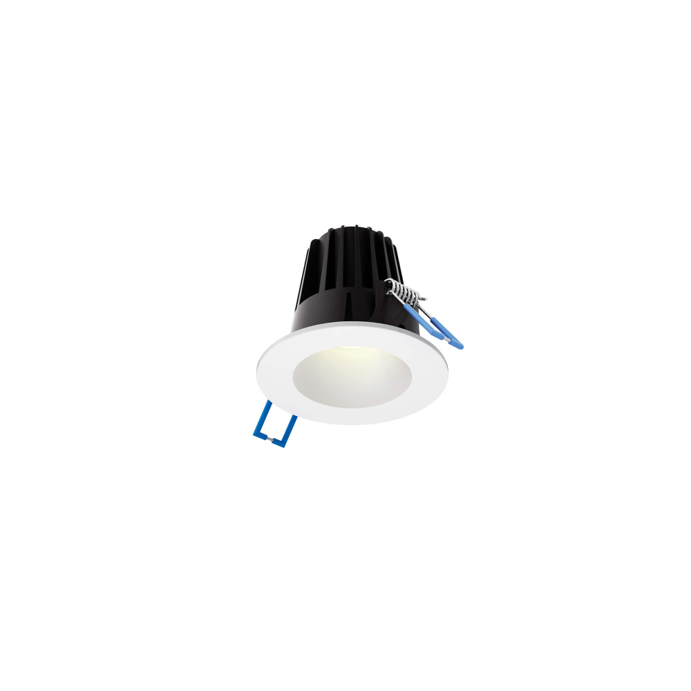 Round regressed recessed light