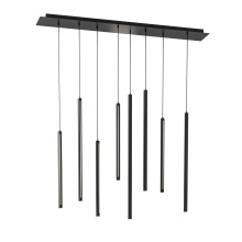 Dals PDLED120-8SQ-BK - Square Canopy - 8 piece Decorative pendant cylinder