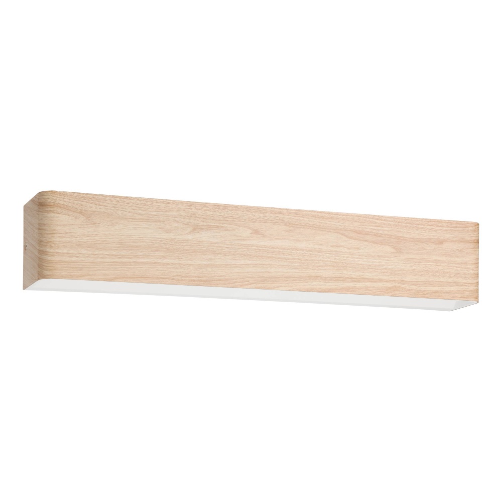 1 LT LED Bath/Vanity Light w/ Wood Effect Finish & White Diffuser