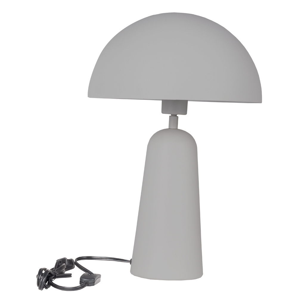 1 LT Table Lamp w/ Grey Finish & Grey Metal Shade