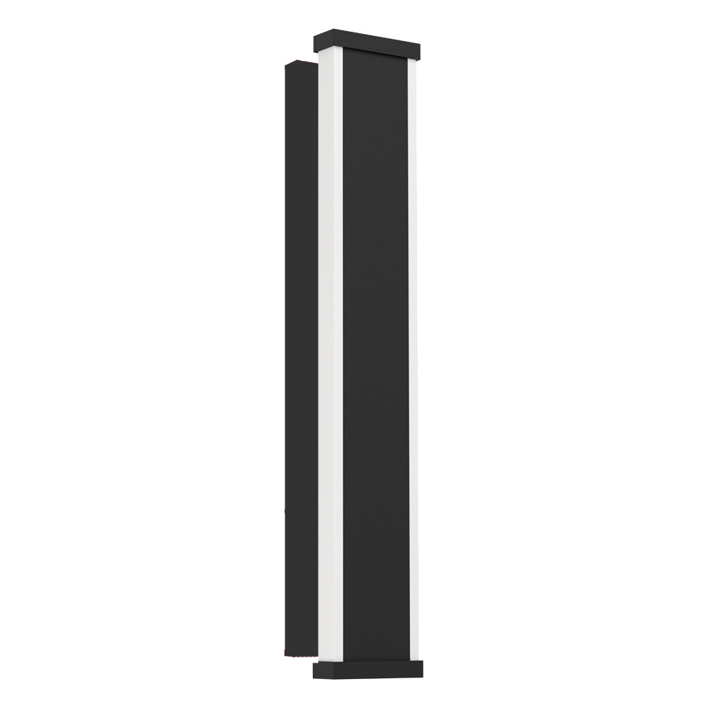 1 LT LED Outdoor Wall Light w/ Black Finish & White Plastic Diffuser
