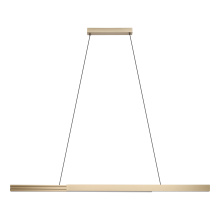 Eglo Canada 206503A - 2 LT LED Linear Pendant w/ Bronze Finish & King Brown Shade & Acrylic Diffuser