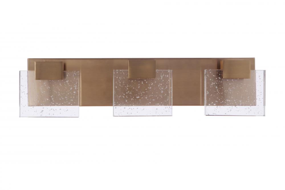 Alamere 3 Light LED Vanity in Satin Brass