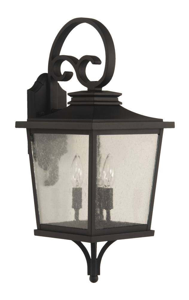 Tillman 3 Light Medium Outdoor Wall Lantern in Textured Black