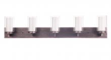 Craftmade 11642NIVNI5 - Texture 5 Light Vanity in Natural Iron/Vintage Iron