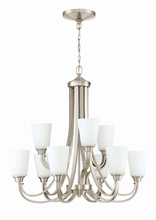 Craftmade 41929-BNK - Grace 9 Light Chandelier in Brushed Polished Nickel