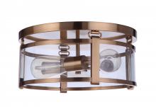 Craftmade 55383-SB - Elliot 3 Light Flushmount in Satin Brass