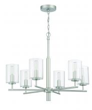 Craftmade 55626-SN - Hailie 6 Light Chandelier in Satin Nickel