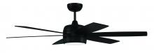 Craftmade TRV52FB6 - 52" Trevor in Flat Black w/ Flat Black/Greywood Blades