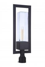 Craftmade ZA4025-MN - Perimeter 1 Light Large Outdoor Post Mount in Midnight